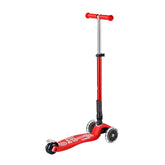 Micro Maxi Scooter Deluxe Foldable 3 Tekerlekli Scooter LED Red